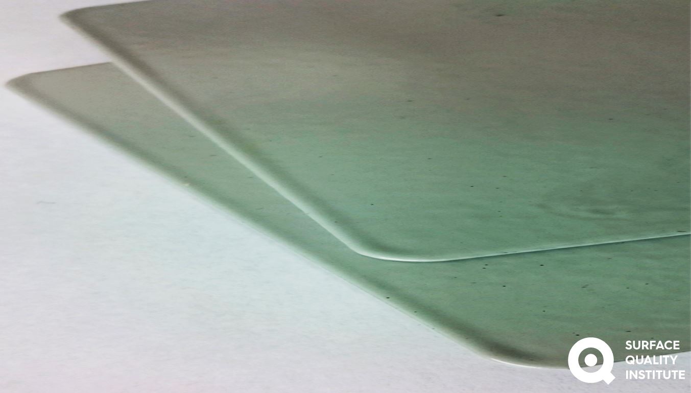 Excessive paint build-up around the edges